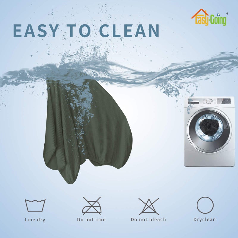 Easy-Going Stretch Cushion Cover Sofa Cushion Furniture Protector Sofa Seat Sofa slipcover Sofa Cover Soft Flexibility with Elastic Bottom(Oversized Sofa Cushion,Olive Green) - Image 5